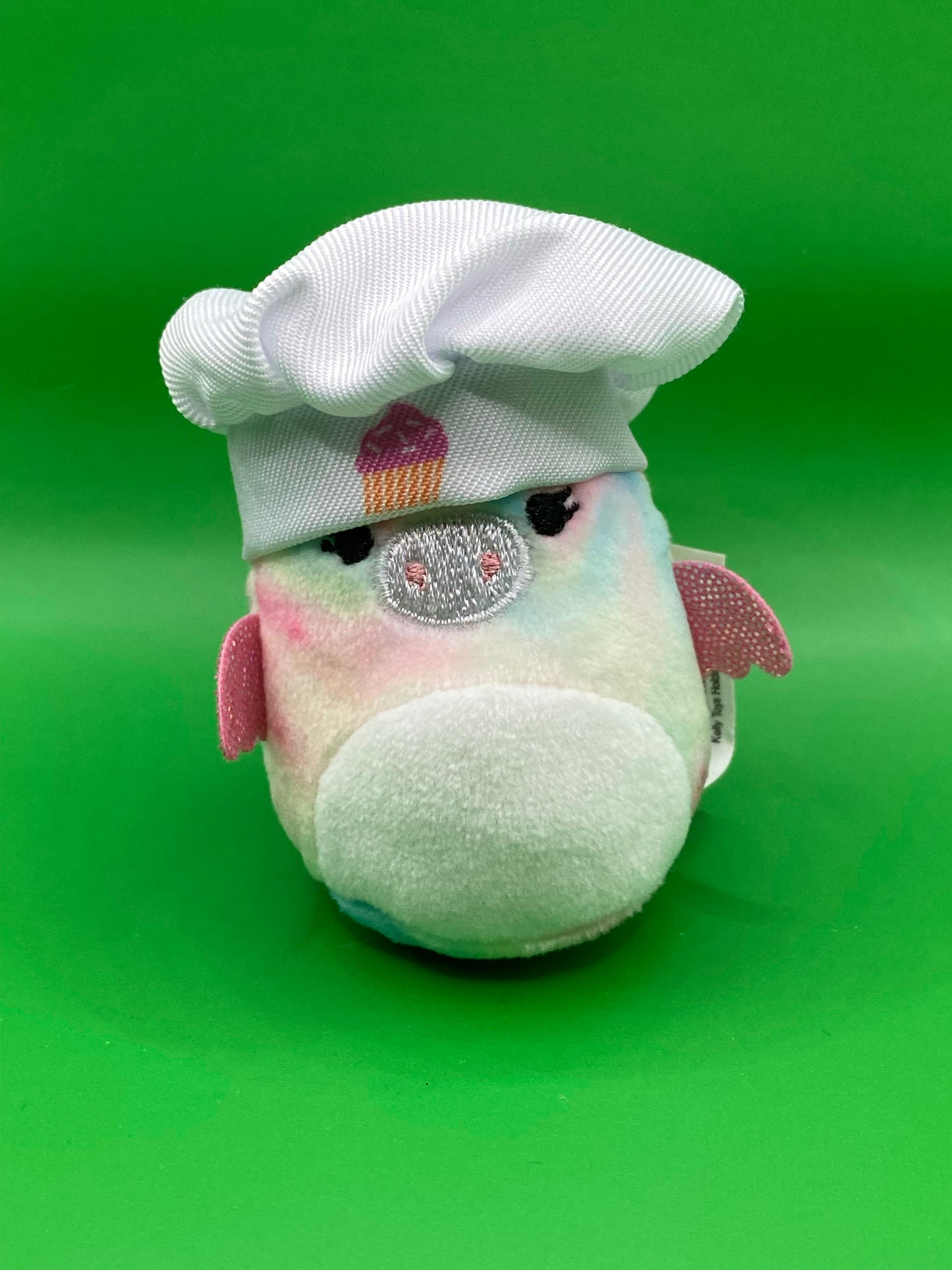 Tie Dye PegaCorn with Cupcake Chef Hat ~ 2" Individual Squishville by Squishmall