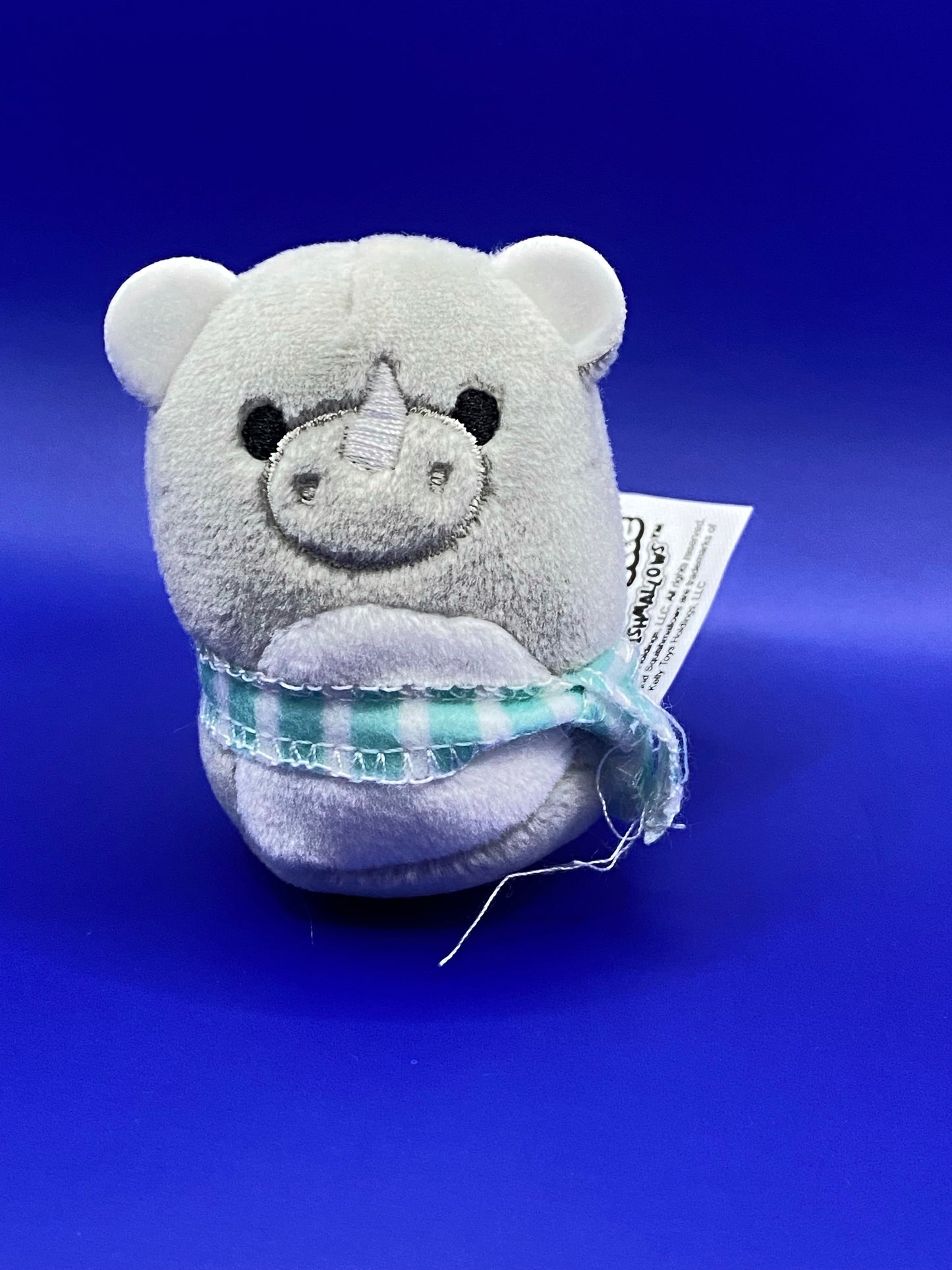 Rhino with Blue Scarf ~ 2" Individual Squishville by Squishmallows