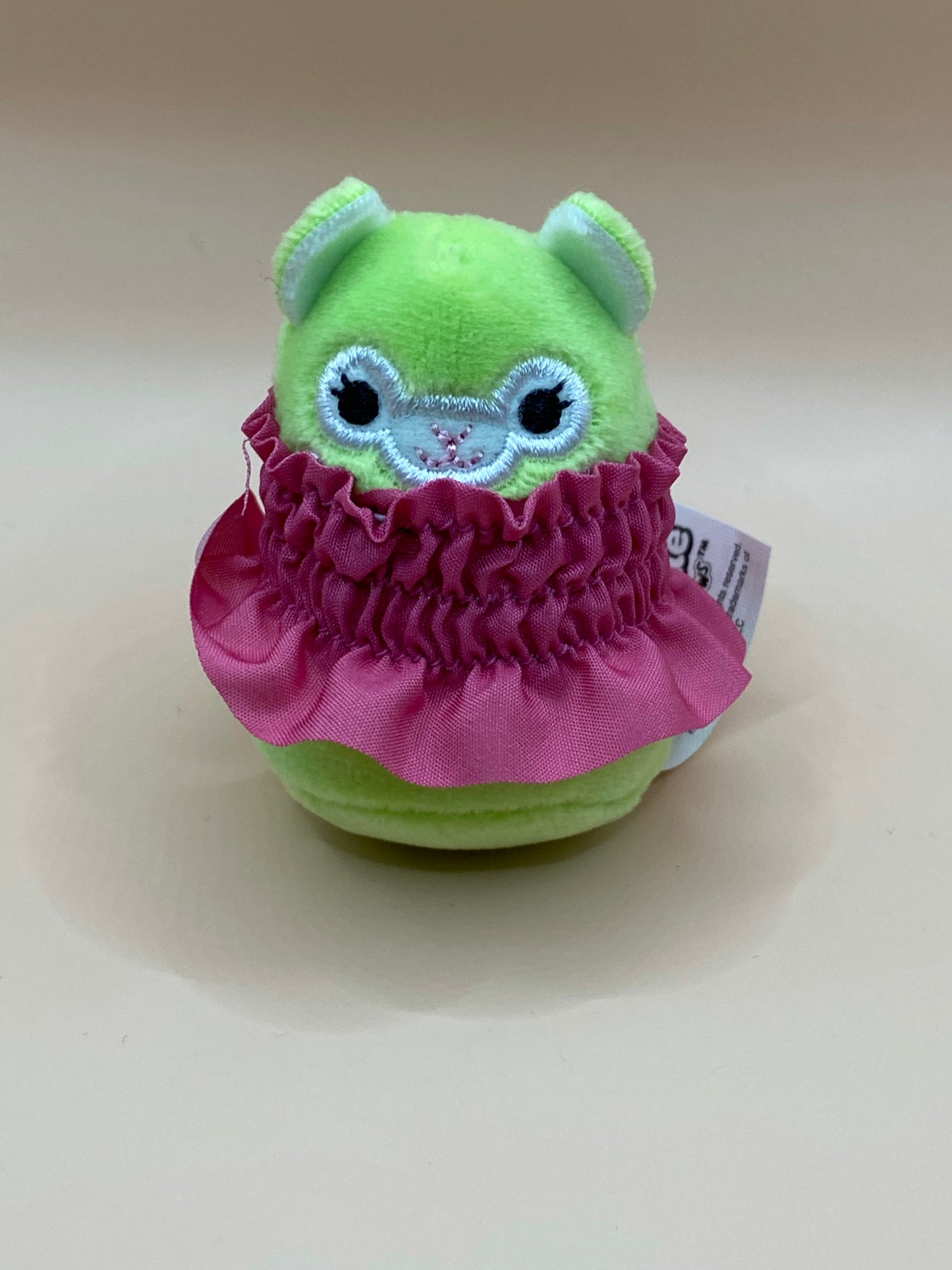 Green Llama with Purple Dress ~ 2" Individual Squishville by Squishmallows