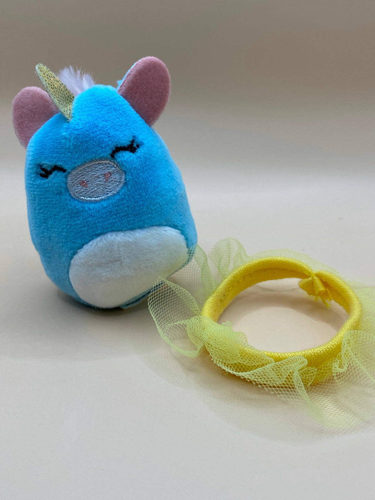 Blue Unicorn with Yellow Tutu 2 Individual Squishville by Squishmallows