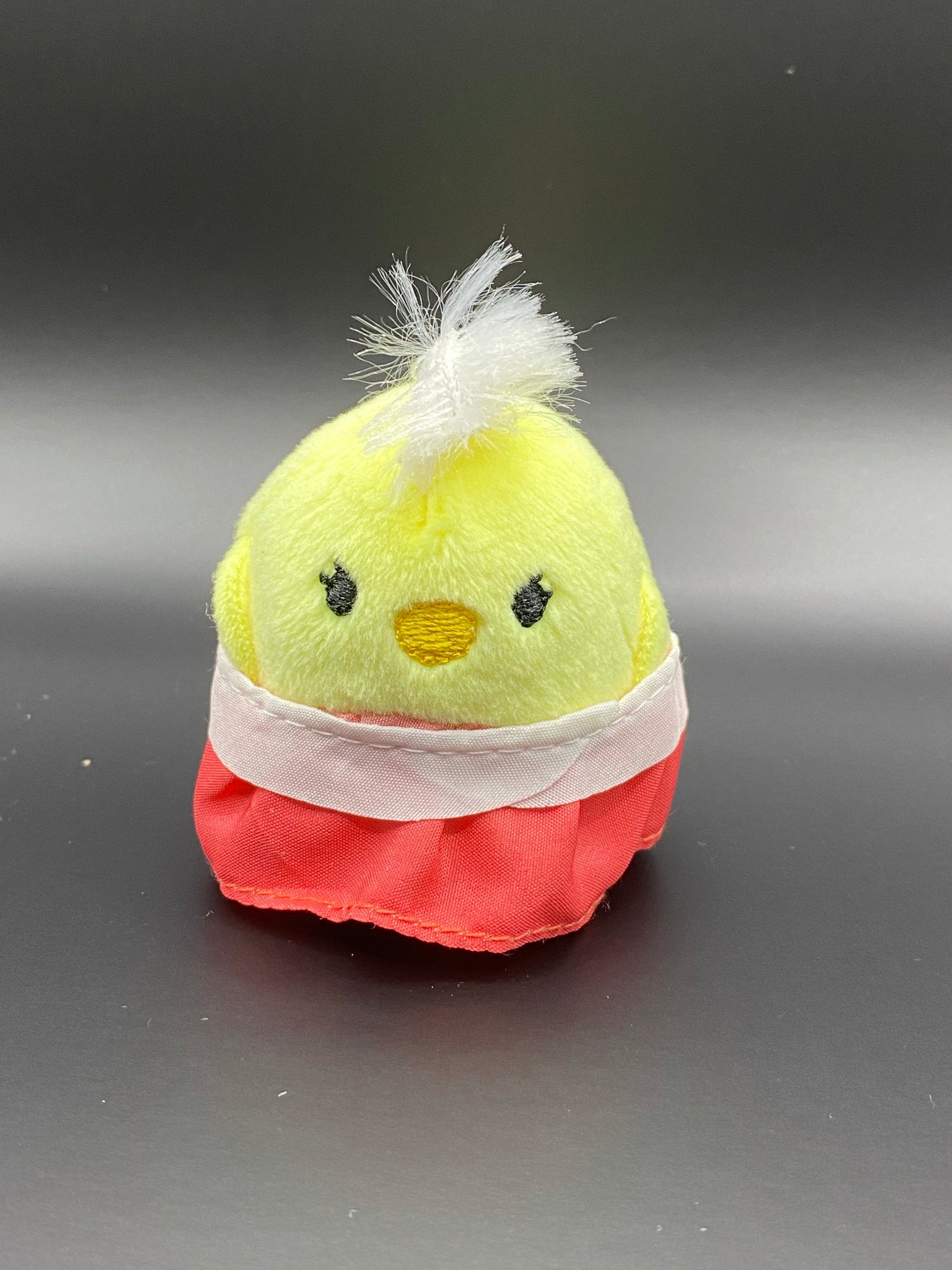 RARE ~ Yellow Chick with Red Dress ~ 2" Individual Squishville by Squishmallows