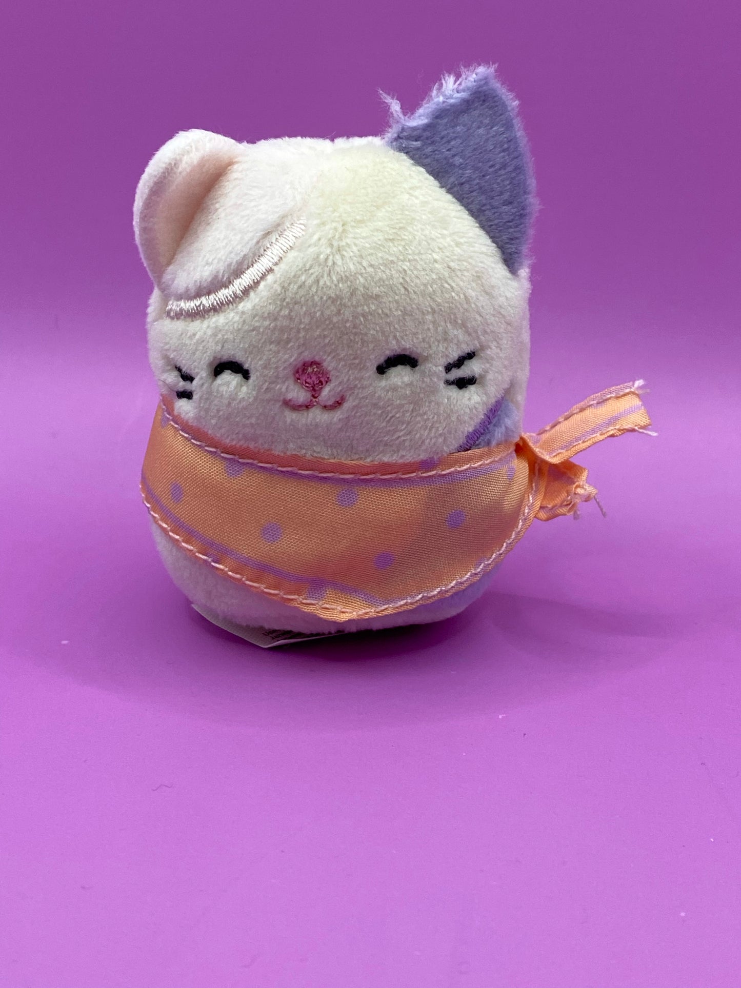 Calico Cat with Pink Bandana ~ 2" Individual Squishville by Squishmallows