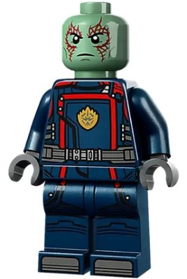 Drax - Dark Blue Suit LEGO Minifigure | Guardians of the Galaxy Vol. 3