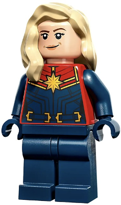 Captain Marvel (Carol Danvers) - Tan Hair LEGO Minifigure | The Marvels