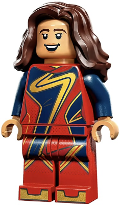 Ms. Marvel (Kamala Khan) - Red Suit LEGO Minifigure | The Marvels
